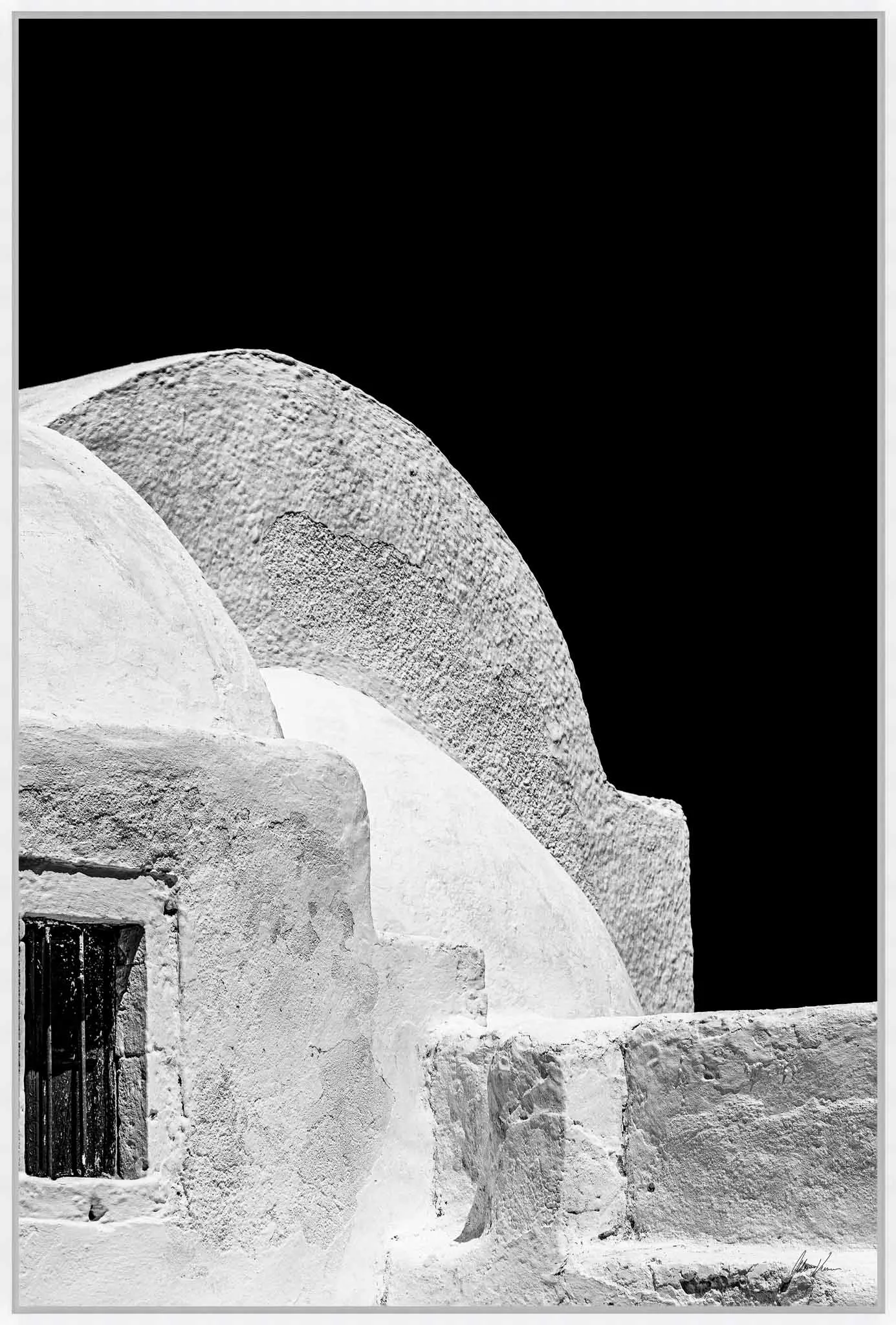 image of Santorini in BW Detail II